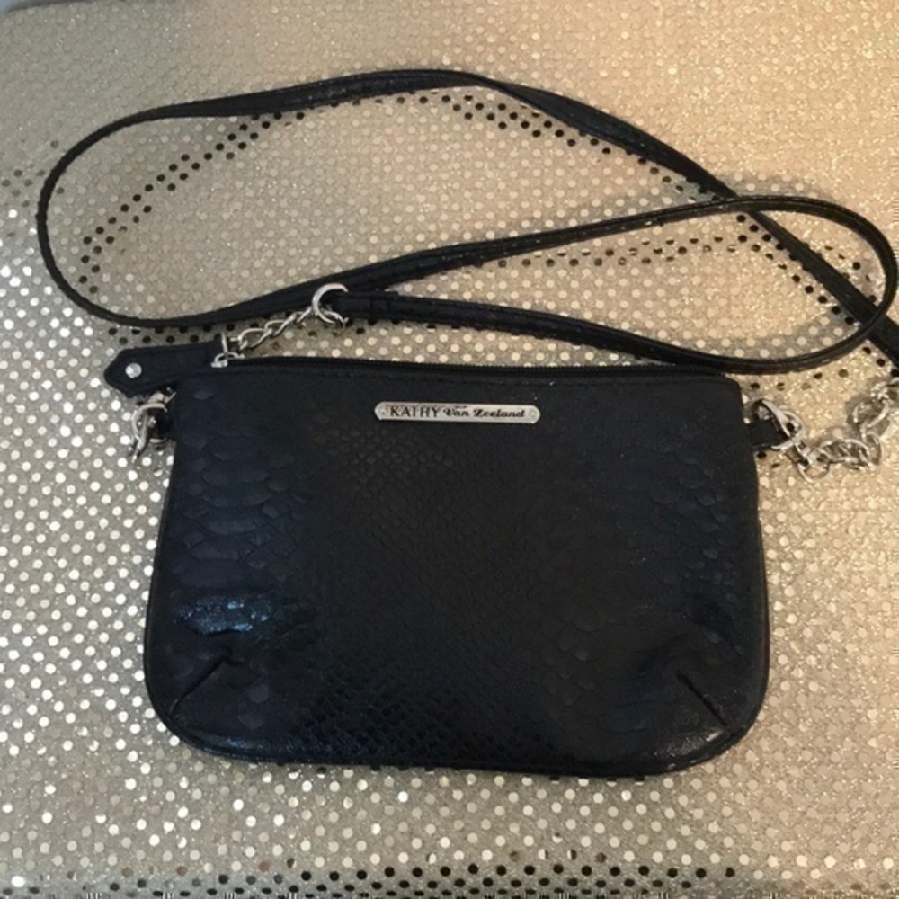 Kathy Van Zeeland shoulder purse black